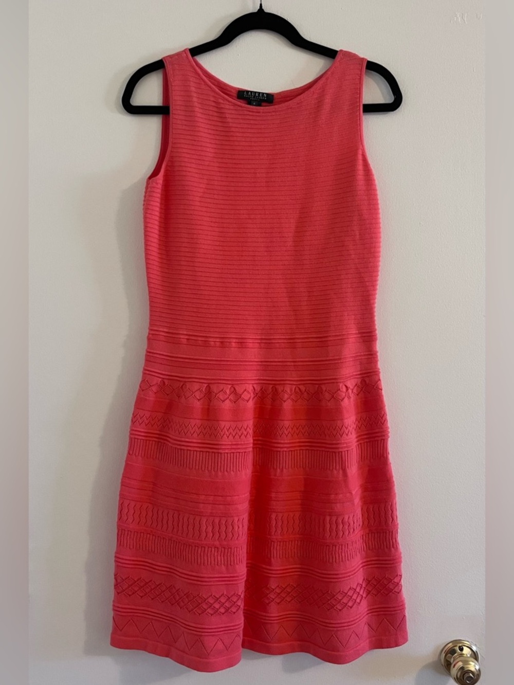 Laruen Ralph Lauren Textured Knit Sleeveless Sweater Dress - Women’s Medium